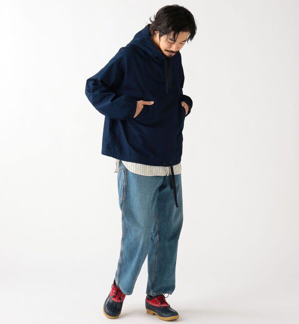 BEAMS「MIL Smock Indigo Rip Stop」|ブルゾン・スタジャン|
