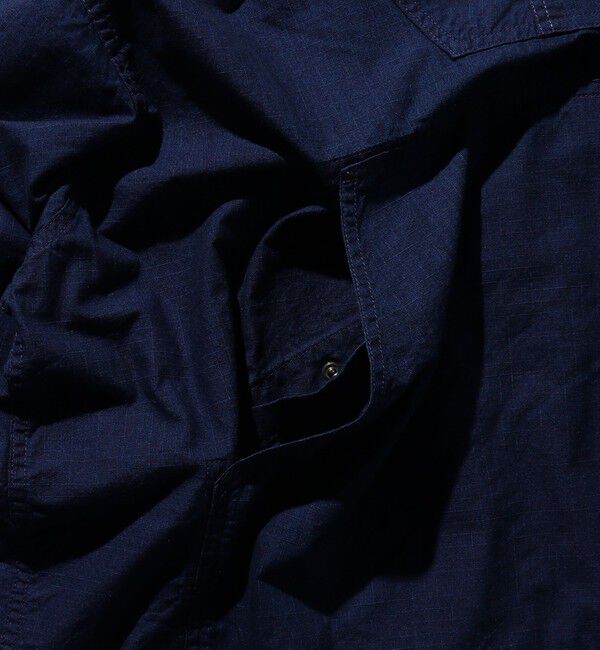 BEAMS「MIL Smock Indigo Rip Stop」|ブルゾン・スタジャン|