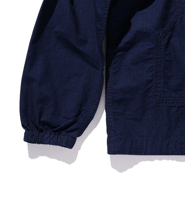 BEAMS「MIL Smock Indigo Rip Stop」|ブルゾン・スタジャン|
