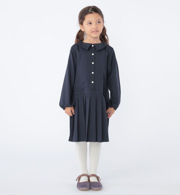 SHIPS KIDS「SHIPS KIDS:100～130cm / プリーツ 切替 ワンピース」|ワンピース|