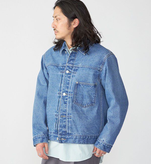 SHIPS「SHIPS: 〈セットアップ対応〉13.5oz リラックス デニム トラッカー ジャケット」|デニムジャケット|