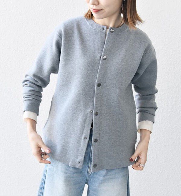 SHIPS any「SHIPS any: 〈手洗い可能〉ミラノリブ クルーネック カーディガン 26SS◇」|カーディガン|