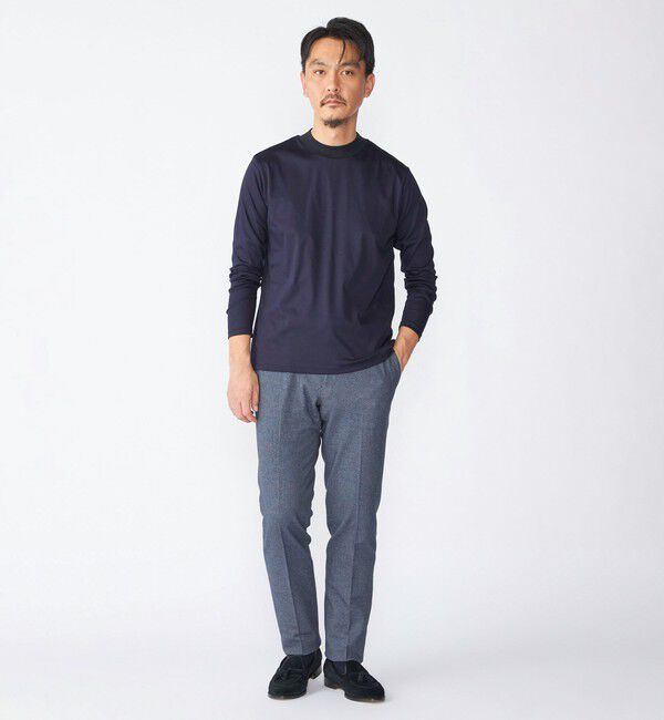SHIPS「SHIPS: ALBINI モックネック ロングスリーブ Tシャツ」|Tシャツ・カットソー|