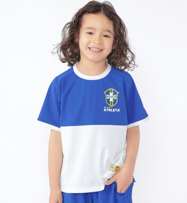 SHIPS KIDS「【SHIPS KIDS別注】ATHLETA:〈UVカット〉100～125cm /メッシュ Tシャツ」|Tシャツ・カットソー|ホワイト系