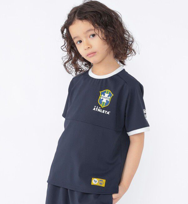 SHIPS KIDS「【SHIPS KIDS別注】ATHLETA:〈UVカット〉100～125cm /メッシュ Tシャツ」|Tシャツ・カットソー|