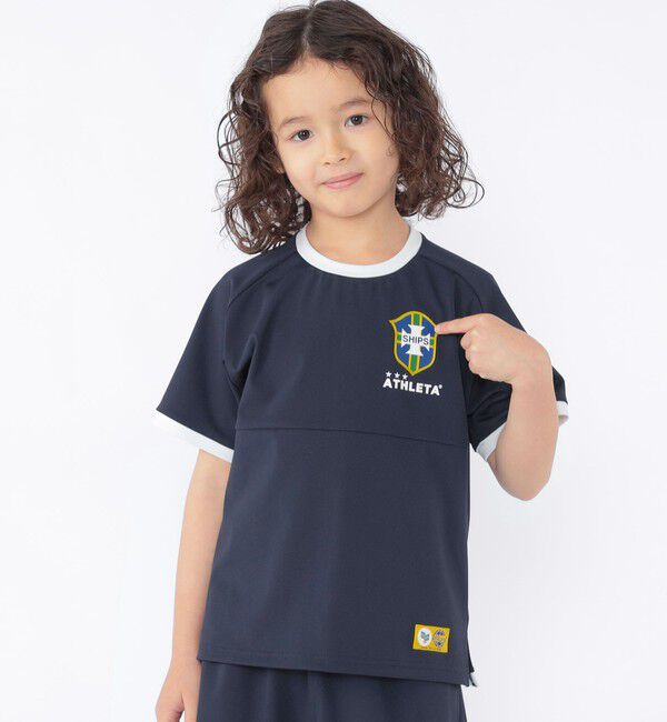 SHIPS KIDS「【SHIPS KIDS別注】ATHLETA:〈UVカット〉100～125cm /メッシュ Tシャツ」|Tシャツ・カットソー|