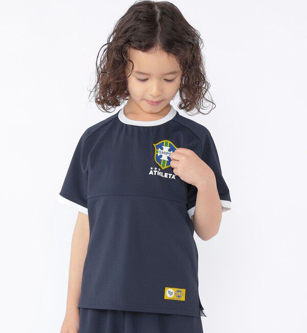 SHIPS KIDS「【SHIPS KIDS別注】ATHLETA:〈UVカット〉100～125cm /メッシュ Tシャツ」|Tシャツ・カットソー|