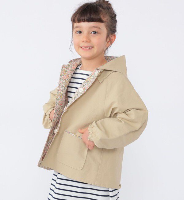 SHIPS KIDS「SHIPS KIDS:100～130cm / リバティ リバーシブル フード コート」|その他|
