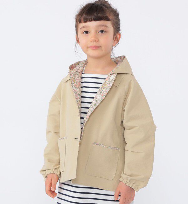 SHIPS KIDS「SHIPS KIDS:100～130cm / リバティ リバーシブル フード コート」|その他|