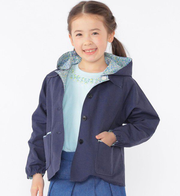 SHIPS KIDS「SHIPS KIDS:100～130cm / リバティ リバーシブル フード コート」|その他|