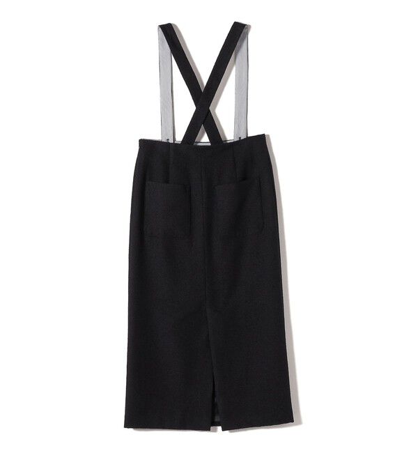 SHIPS for women「SHIPS Primary Navy Label:プードル ツイード サスペンダー スカート」|スカート|