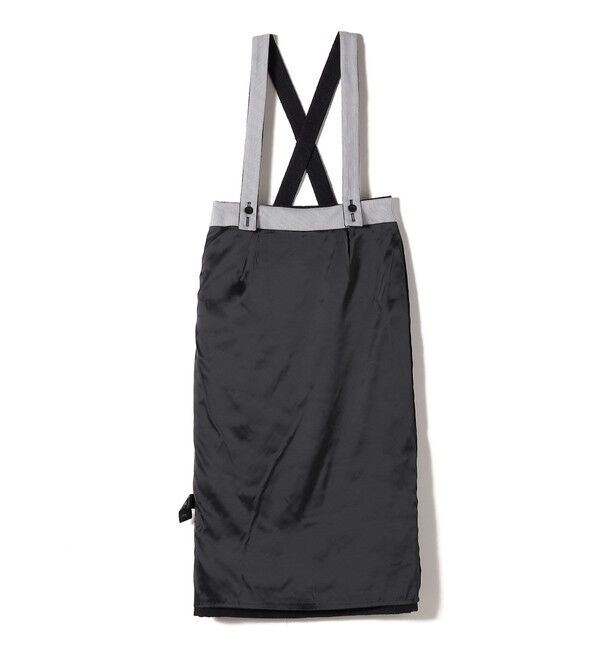 SHIPS for women「SHIPS Primary Navy Label:プードル ツイード サスペンダー スカート」|スカート|