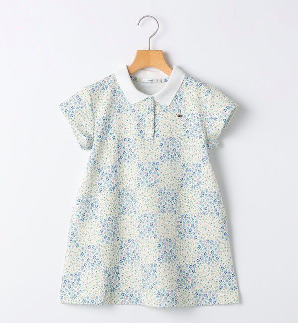 SHIPS KIDS「SHIPS KIDS:100～130cm / フラワー ポロシャツ ワンピース」|ワンピース|
