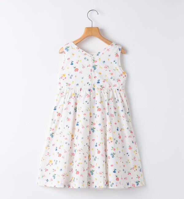 SHIPS KIDS「SHIPS KIDS:80～90cm / ノースリーブ フラワー プリント ワンピース」|ワンピース|