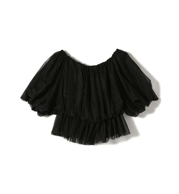 SHIPS for women「troisiemeCHACO:〈手洗い可能〉チュール ブラウス」|シャツ・ブラウス|
