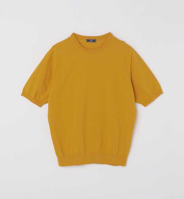 SHIPS「SHIPS:〈接触冷感〉 ICE COTTON クルーネック ショート スリーブ ニット Tシャツ」|ニット・セーター|