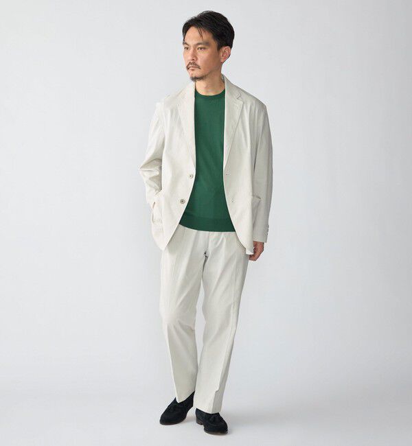 SHIPS「SHIPS:〈接触冷感〉 ICE COTTON クルーネック ショート スリーブ ニット Tシャツ」|ニット・セーター|