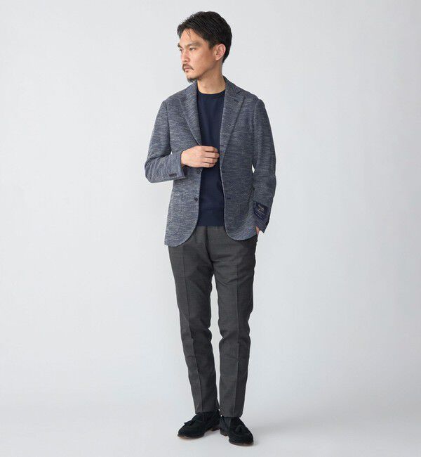 SHIPS「SHIPS:〈接触冷感〉 ICE COTTON クルーネック ショート スリーブ ニット Tシャツ」|ニット・セーター|
