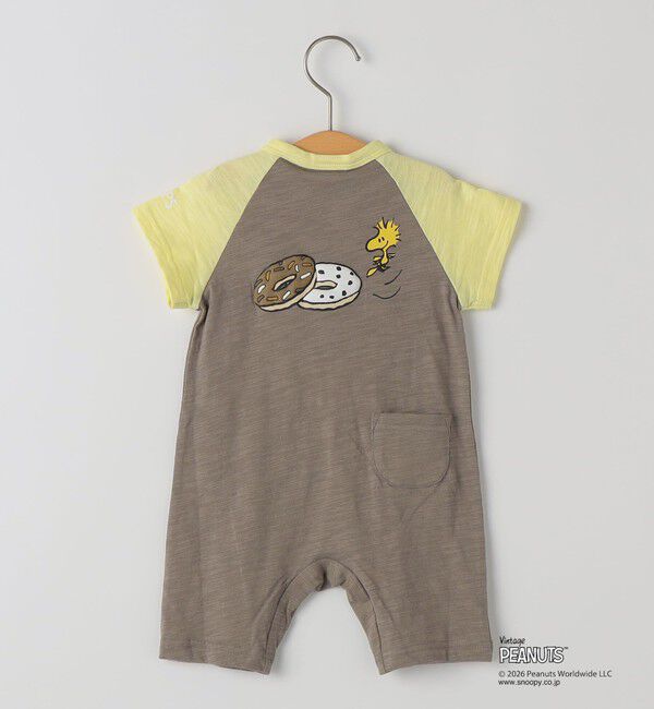 SHIPS KIDS「SHIPS KIDS:70～80cm /PEANUTS スヌーピー プリント ロンパース」|ロンパース|