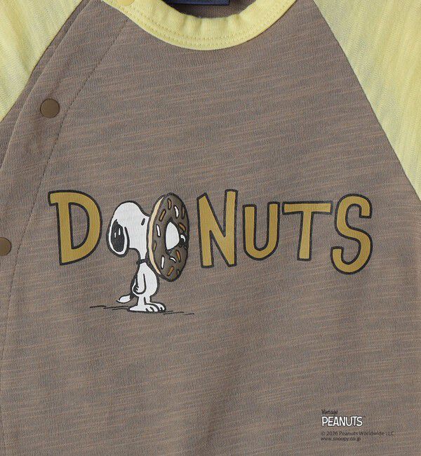 SHIPS KIDS「SHIPS KIDS:70～80cm /PEANUTS スヌーピー プリント ロンパース」|ロンパース|