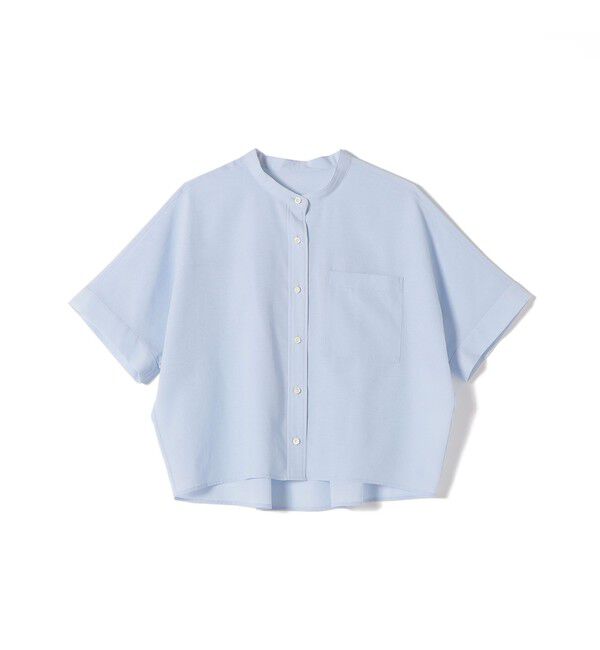 SHIPS for women「【実力派ベーシック】〈接触冷感/洗濯機可能〉SUUSUU バンドカラー 半袖 シャツ」|シャツ・ブラウス|
