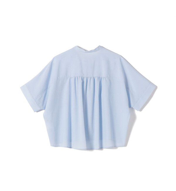 SHIPS for women「【実力派ベーシック】〈接触冷感/洗濯機可能〉SUUSUU バンドカラー 半袖 シャツ」|シャツ・ブラウス|