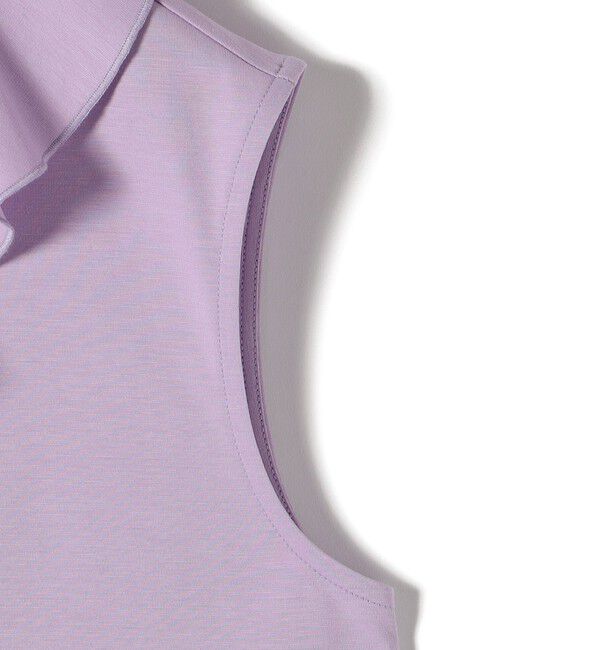 SHIPS for women「【WEB限定】〈接触冷感/吸水速乾/洗濯機可能〉ハイゲージ ポンチ フリル カットソー」|Tシャツ・カットソー|