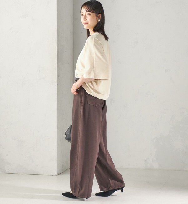 SHIPS for women「【実力派ベーシック】〈接触冷感/UVカット〉マイクロ パイル ドルマンスリーブ プルオーバー」|Tシャツ・カットソー|