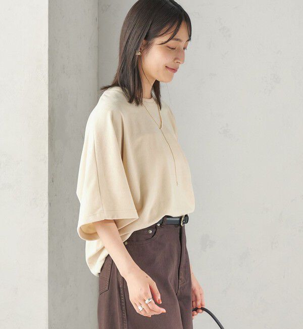 SHIPS for women「【実力派ベーシック】〈接触冷感/UVカット〉マイクロ パイル ドルマンスリーブ プルオーバー」|Tシャツ・カットソー|