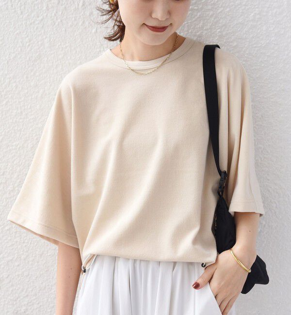 SHIPS for women「【実力派ベーシック】〈接触冷感/UVカット〉マイクロ パイル ドルマンスリーブ プルオーバー」|Tシャツ・カットソー|
