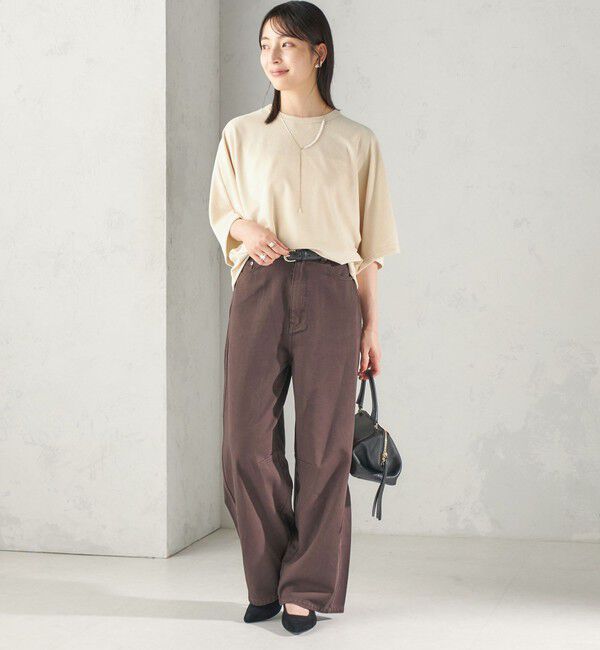 SHIPS for women「【実力派ベーシック】〈接触冷感/UVカット〉マイクロ パイル ドルマンスリーブ プルオーバー」|Tシャツ・カットソー|