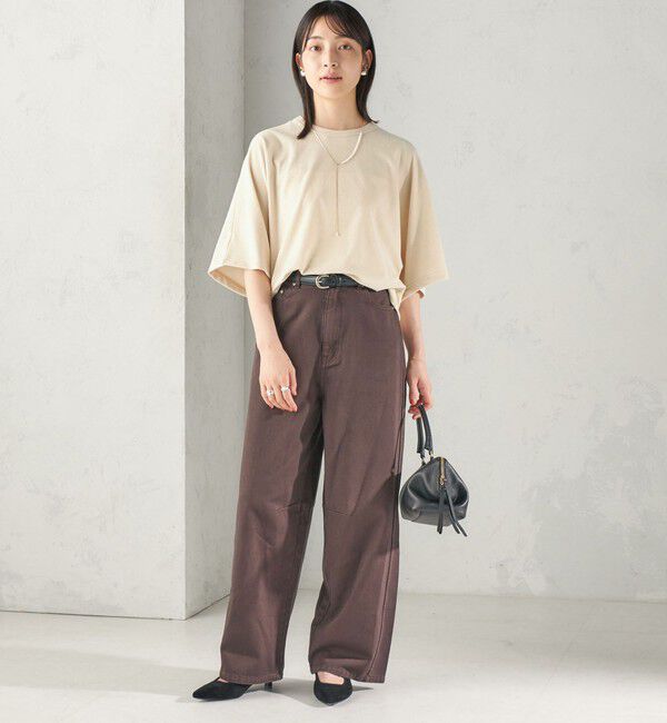 SHIPS for women「【実力派ベーシック】〈接触冷感/UVカット〉マイクロ パイル ドルマンスリーブ プルオーバー」|Tシャツ・カットソー|