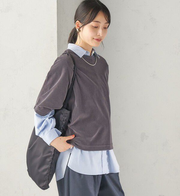 SHIPS for women「【実力派ベーシック】〈接触冷感/UVカット〉マイクロ パイル ドルマンスリーブ プルオーバー」|Tシャツ・カットソー|