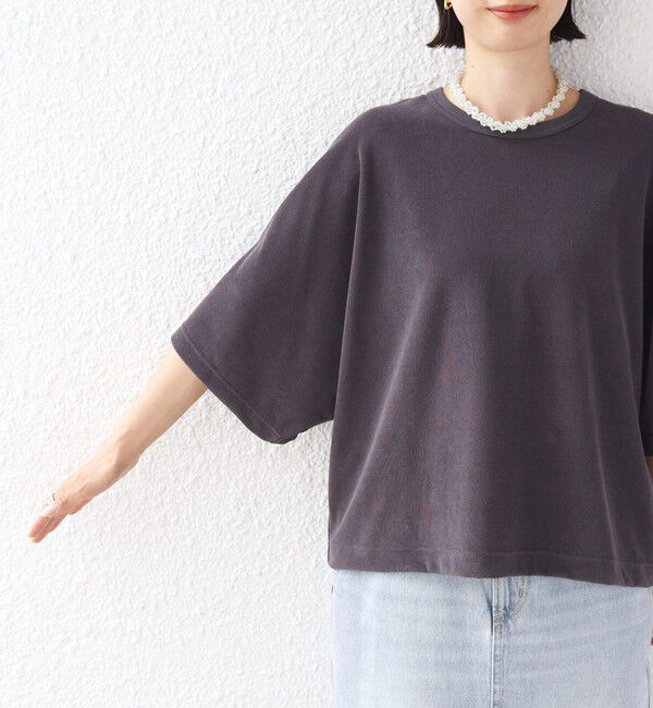 SHIPS for women「【実力派ベーシック】〈接触冷感/UVカット〉マイクロ パイル ドルマンスリーブ プルオーバー」|Tシャツ・カットソー|