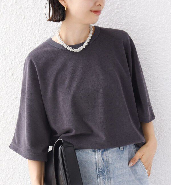 SHIPS for women「【実力派ベーシック】〈接触冷感/UVカット〉マイクロ パイル ドルマンスリーブ プルオーバー」|Tシャツ・カットソー|