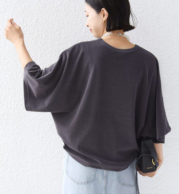 SHIPS for women「【実力派ベーシック】〈接触冷感/UVカット〉マイクロ パイル ドルマンスリーブ プルオーバー」|Tシャツ・カットソー|