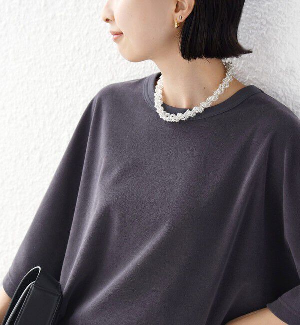 SHIPS for women「【実力派ベーシック】〈接触冷感/UVカット〉マイクロ パイル ドルマンスリーブ プルオーバー」|Tシャツ・カットソー|