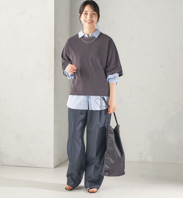 SHIPS for women「【実力派ベーシック】〈接触冷感/UVカット〉マイクロ パイル ドルマンスリーブ プルオーバー」|Tシャツ・カットソー|