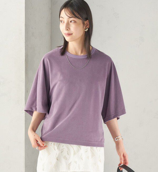SHIPS for women「【実力派ベーシック】〈接触冷感/UVカット〉マイクロ パイル ドルマンスリーブ プルオーバー」|Tシャツ・カットソー|