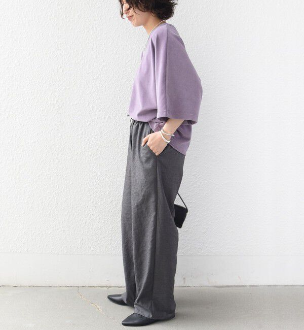 SHIPS for women「【実力派ベーシック】〈接触冷感/UVカット〉マイクロ パイル ドルマンスリーブ プルオーバー」|Tシャツ・カットソー|