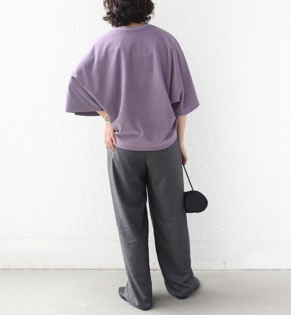 SHIPS for women「【実力派ベーシック】〈接触冷感/UVカット〉マイクロ パイル ドルマンスリーブ プルオーバー」|Tシャツ・カットソー|