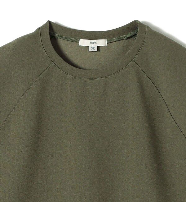SHIPS for women「〈接触冷感/UVカット/吸水速乾〉ジョーゼット サイド タック フォルム スリーブ プルオーバー」|Tシャツ・カットソー|