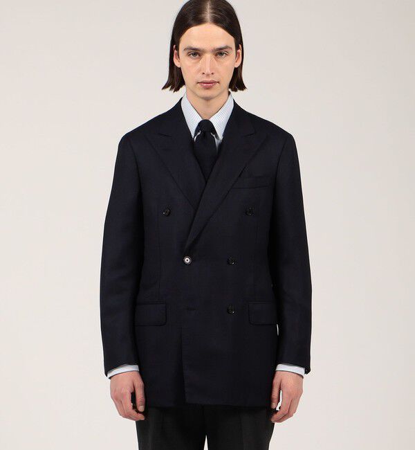 TOMORROWLAND MENS「HORIZON TWILL ダブルブレステッド6Bジャケット Ermenegildo Zegna」|テーラードジャケット|