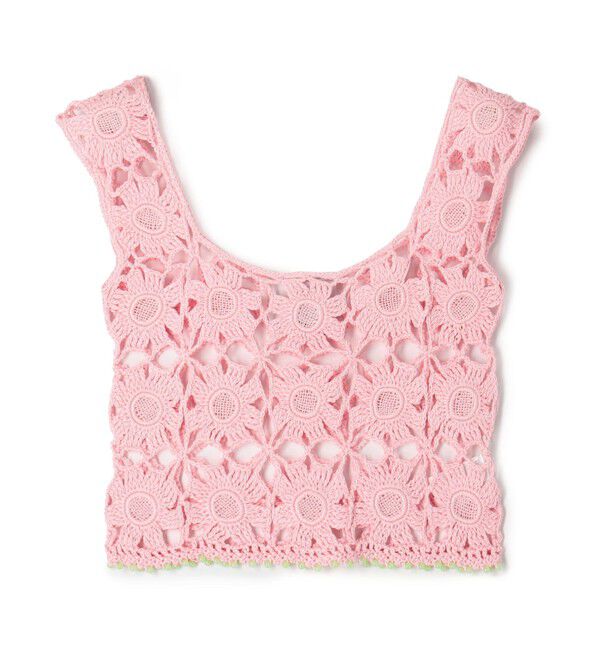 TOMORROWLAND BUYING WEAR「MOZHDEH MATIN FLOWER LACE TOP」|ベスト・ジレ|31 ライトピンク
