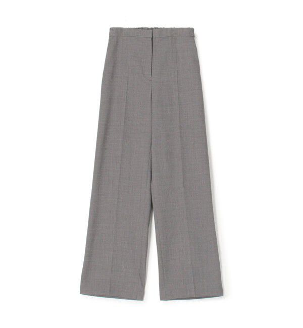 DES PRES「ポリエステルウールバラシャ セミワイドパンツ」|スラックス|17 チャコールグレー