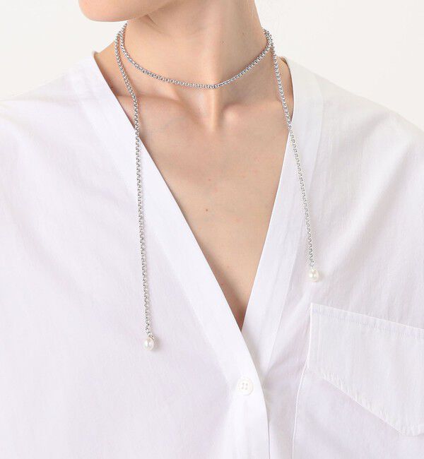 TOMORROWLAND GOODS「PHILIPPE AUDIBERT Stow long シルバーネックレス」|ネックレス|