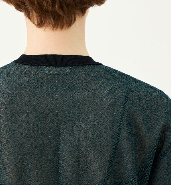 Ballsey「ジオメトリックエンブロイダリー クルーネックカーディガン」|シャツ・ブラウス|