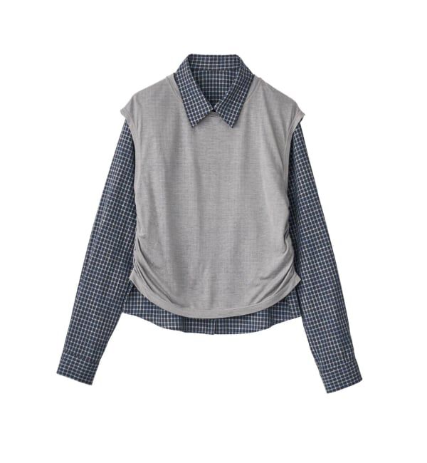 JOINT WORKS「Knuth Marf/クヌースマーフ 2-piece layered compact shirt」|シャツ・ブラウス|