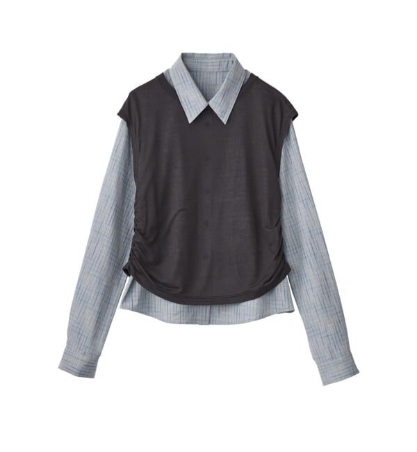 JOINT WORKS「Knuth Marf/クヌースマーフ 2-piece layered compact shirt」|シャツ・ブラウス|