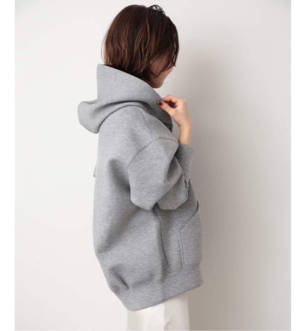 SLOBE IENA「《店舗・WEB限定カラー有り/シルバージップ/追加》ボリュームジップアップフーディー」|パーカー|